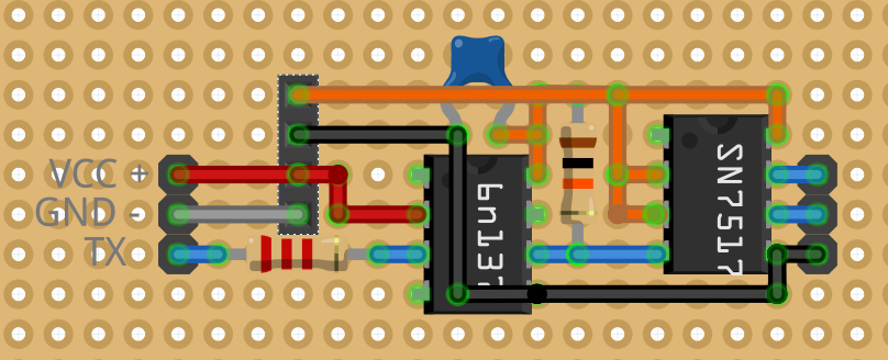 UART DMX Layout